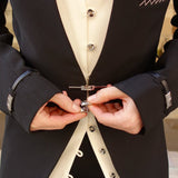 Collarless Single-Breasted Blazer