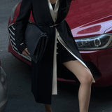 Collarless Single-Breasted Blazer