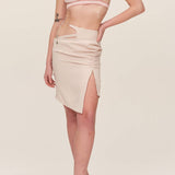 Ribbed Knit Underboob Sporty Bra Top