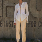 Silk Corset Blouse