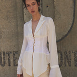 Silk Corset Blouse