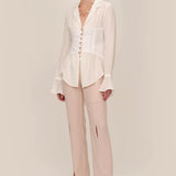 Silk Corset Blouse