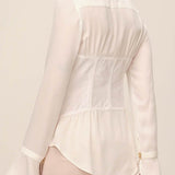 Silk Corset Blouse