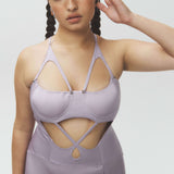 Silk Oval Straps Corset Dress