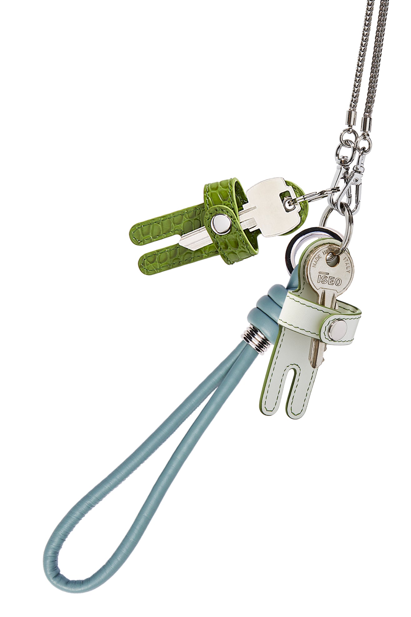 Keychain duo Necklace - HAN WEN STUDIO