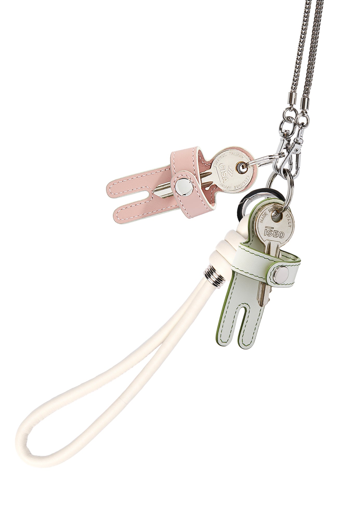 Keychain duo Necklace - HAN WEN STUDIO